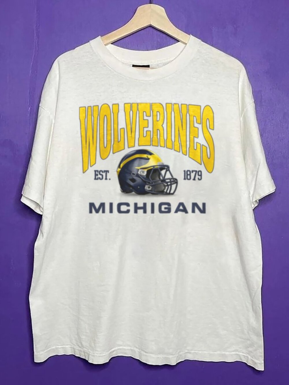 Vintage University of Michigan Wolverines Football Shirt, 90s Michigan Shirt Tee
